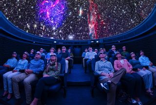 The Explorers' Dome onboard the Viking Orion is currently the highest-definition 7K planetarium in the world, and is only the second cruise ship in the world to have a planetarium on board.
