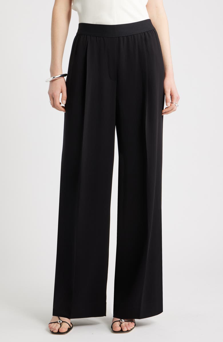 Pleat Front Pull-On Pants