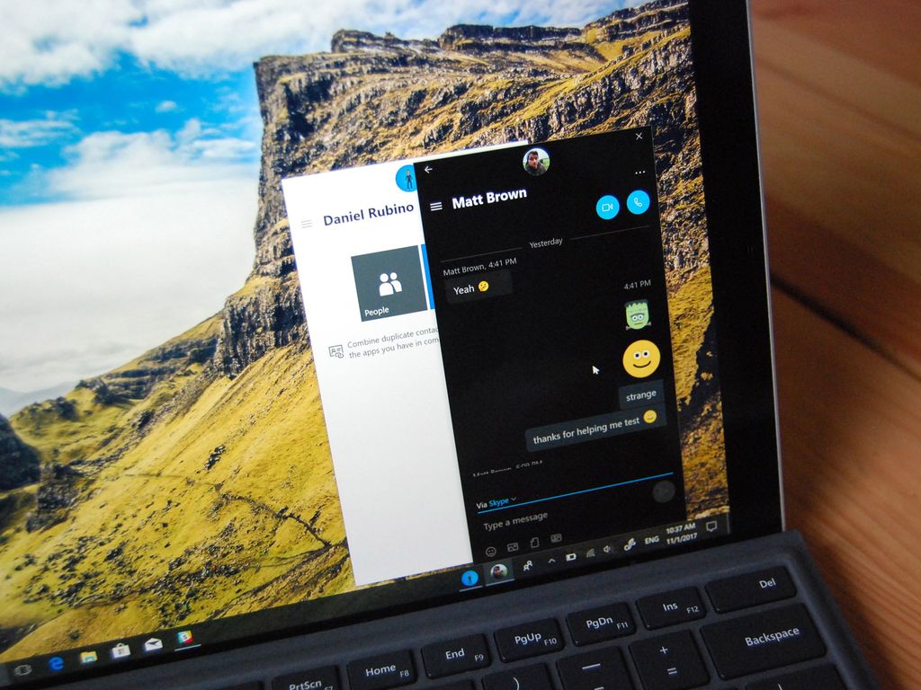 My People on the Taskbar.
