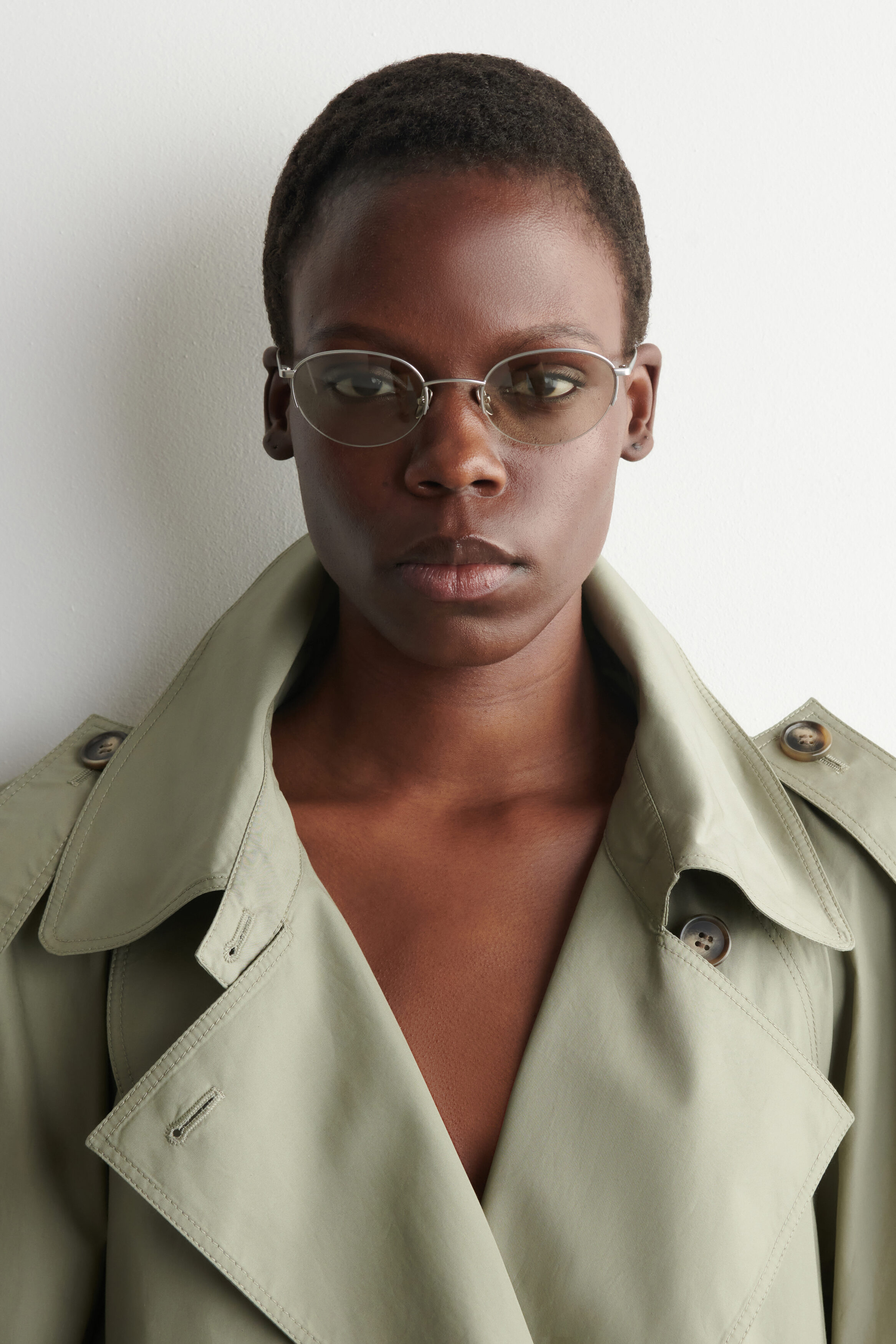 Round Wire-Frame Sunglasses