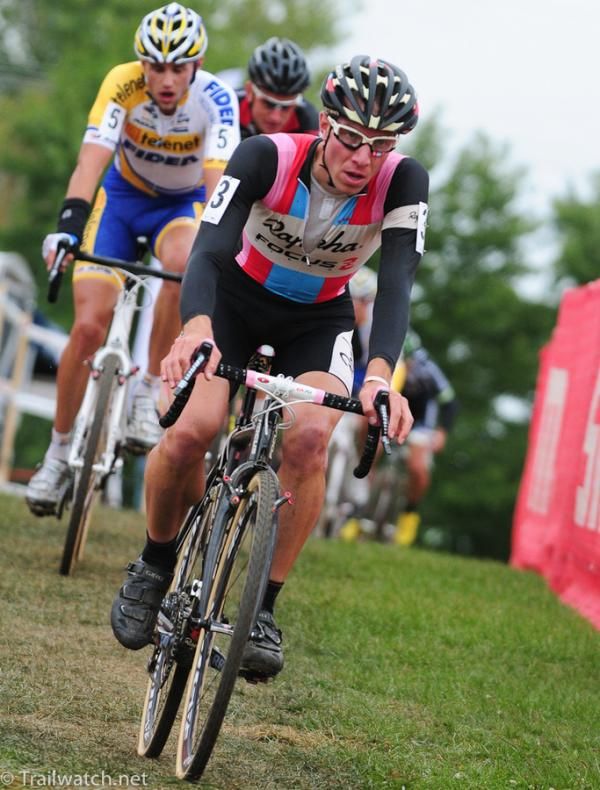 Jeremy Powers (Rapha-Focus) leading the race