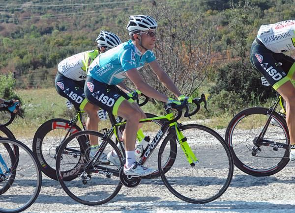 Race leader Giovanni Visconti (ISD - Neri)