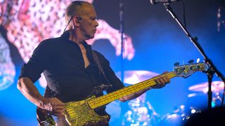 LAS VEGAS, NEVADA - OCTOBER 27: Bassist Charlie Jones of The Cult performs at The Pearl concert theater at Palms Casino Resort on October 27, 2023 in Las Vegas, Nevada. (Photo by Sam Morris/Getty Images)