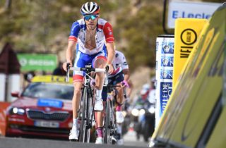 Groupama-FDJ’s Thibaut Pinot rides to third place on the final stage of the 2020 Paris-Nice