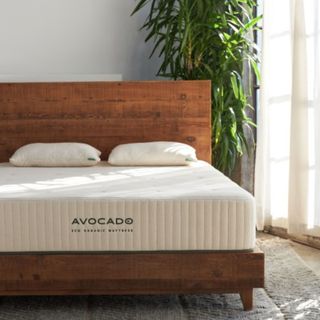 Best mattress on offer in bedroom on bed frame lifestyle shot 