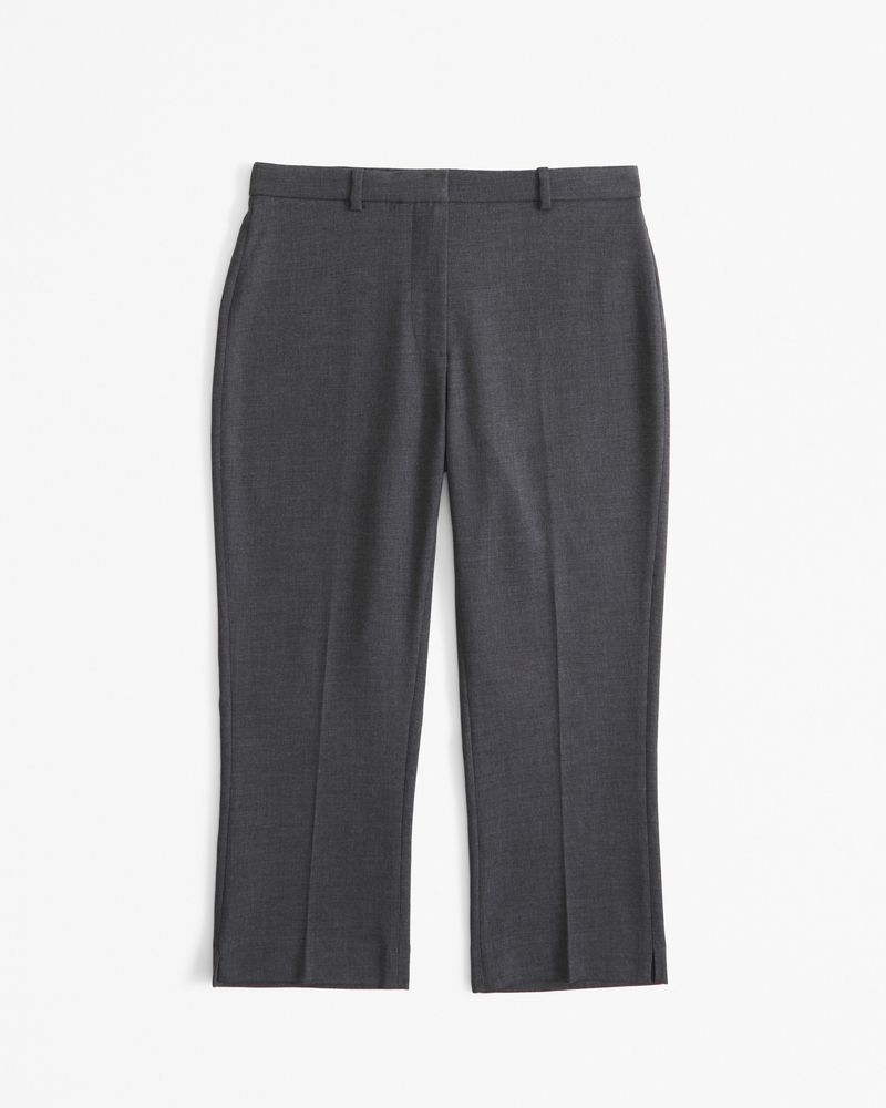 Mid Rise Tailored Capri Pant