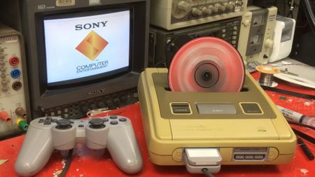 A custom-built "Nintendo PlayStation"
