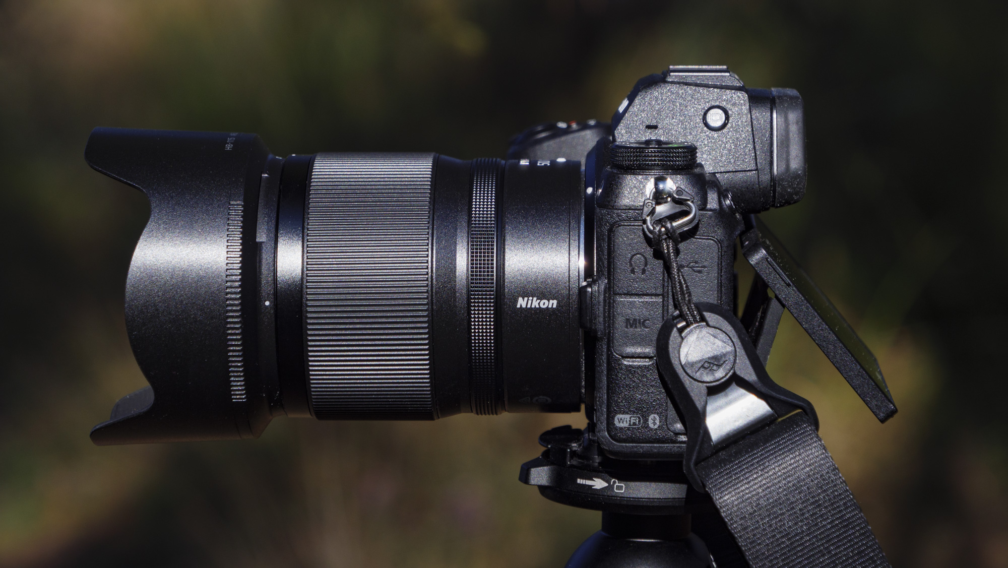 Profile of the Nikon Z 50mm f/1.4 lens attached to a Nikon Z6 II