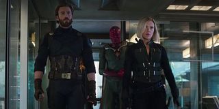 Natasha and Steve in Avengers: Infinity War.