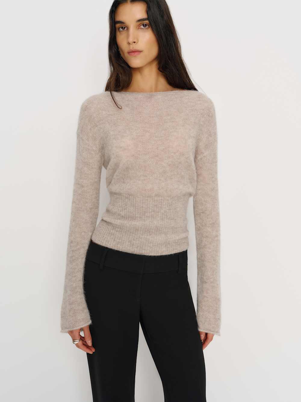 Soren Sheer Alpaca Sweater Top