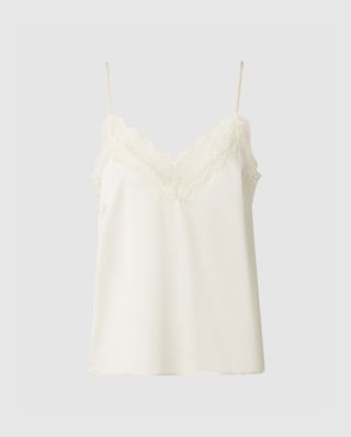 Understatement, Silk Lace Camisole Cream