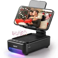 ASEAT Cell Phone Stand with Bluetooth Speaker