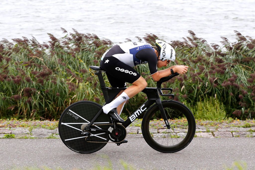 LELYSTAD NETHERLANDS AUGUST 31 Harry Tanfield of United Kingdom and Team Qhubeka Nexthash competes during the 17th Benelux Tour 2021 Stage 2 a 111km Individual Time Trial stage from Lelystad to Lelystad ITT BeneluxTour on August 31 2021 in Lelystad Netherlands Photo by Bas CzerwinskiGetty Images
