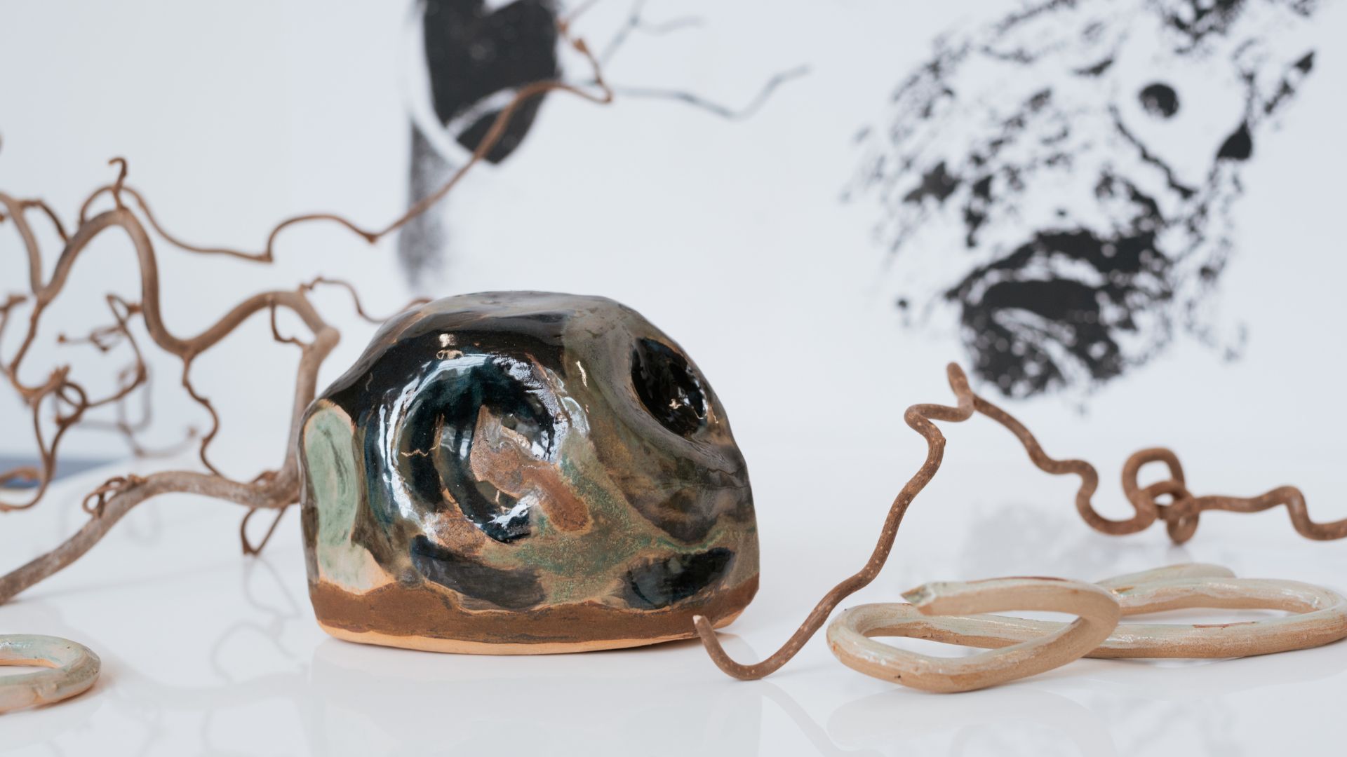 An artwork by Fine Art Masters student Judith Potter, age 79