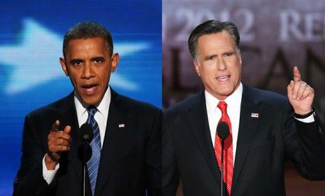 Obama and Romney