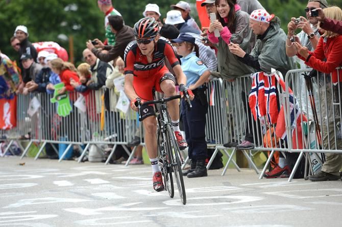 Tejay van Garderen (BMC) took a disappointing second place on Alpe d'Huez