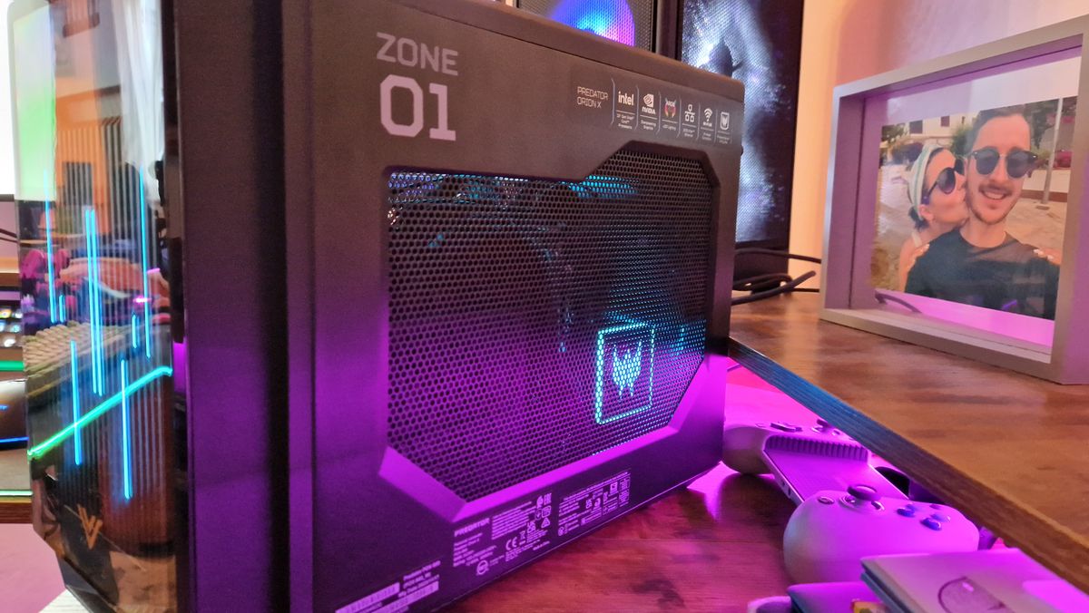 Acer Predator Orion X review image of the PC's zone 1 panel