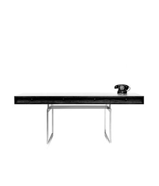 Black and white photography of the office desk by Bodil Kjaer