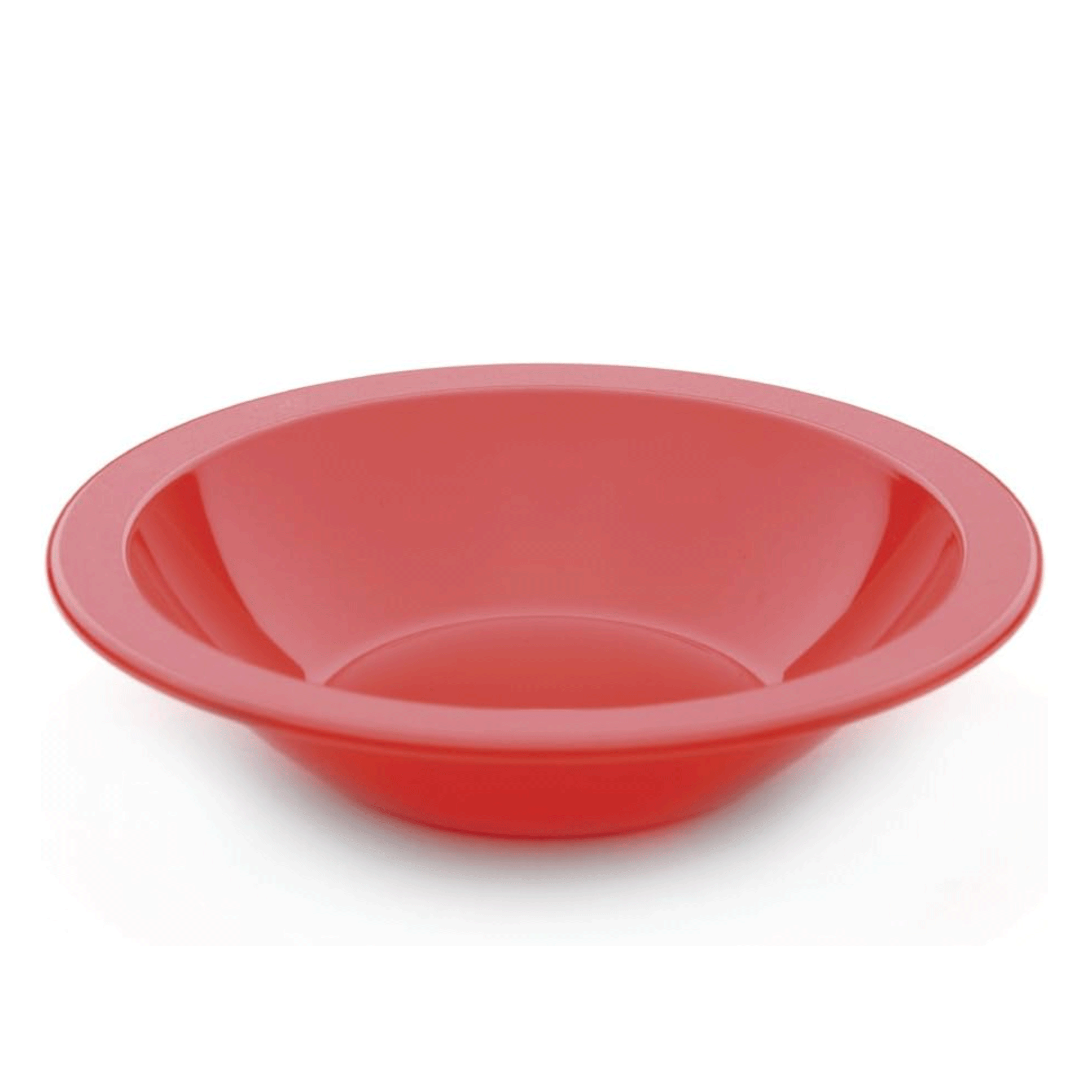 Amazon Harfield 17.3cm Polycarbonate Narrow Rimmed Bowl in Red against a white background