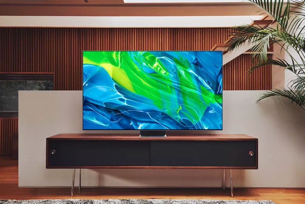 Samsung S95B QD-OLED TV on table