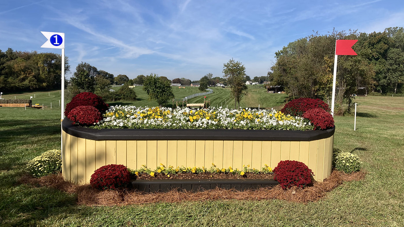 Maryland 5 Star cross-country course 2022: fence 1