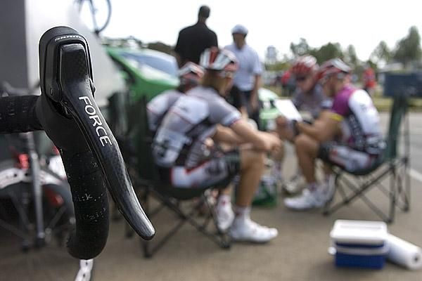 Force to be reckoned with: The Fly V Australia camp are on the rapid rise in team racing and will bring out some American based riders for the Herald Sun Tour in October.