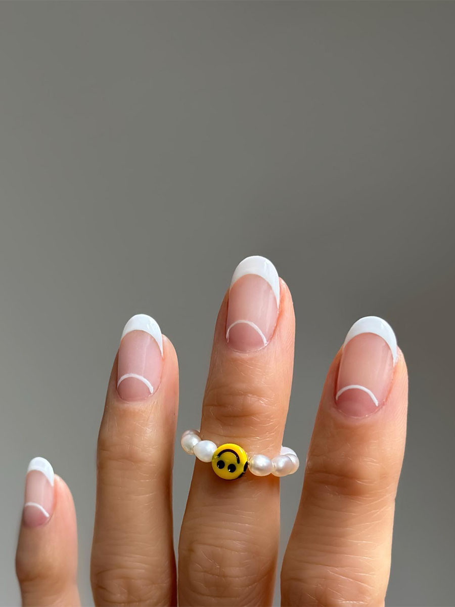 Minimalistic French Nail Design by The Hang Edit
