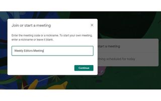 Google Hangout Start Meeting Edited
