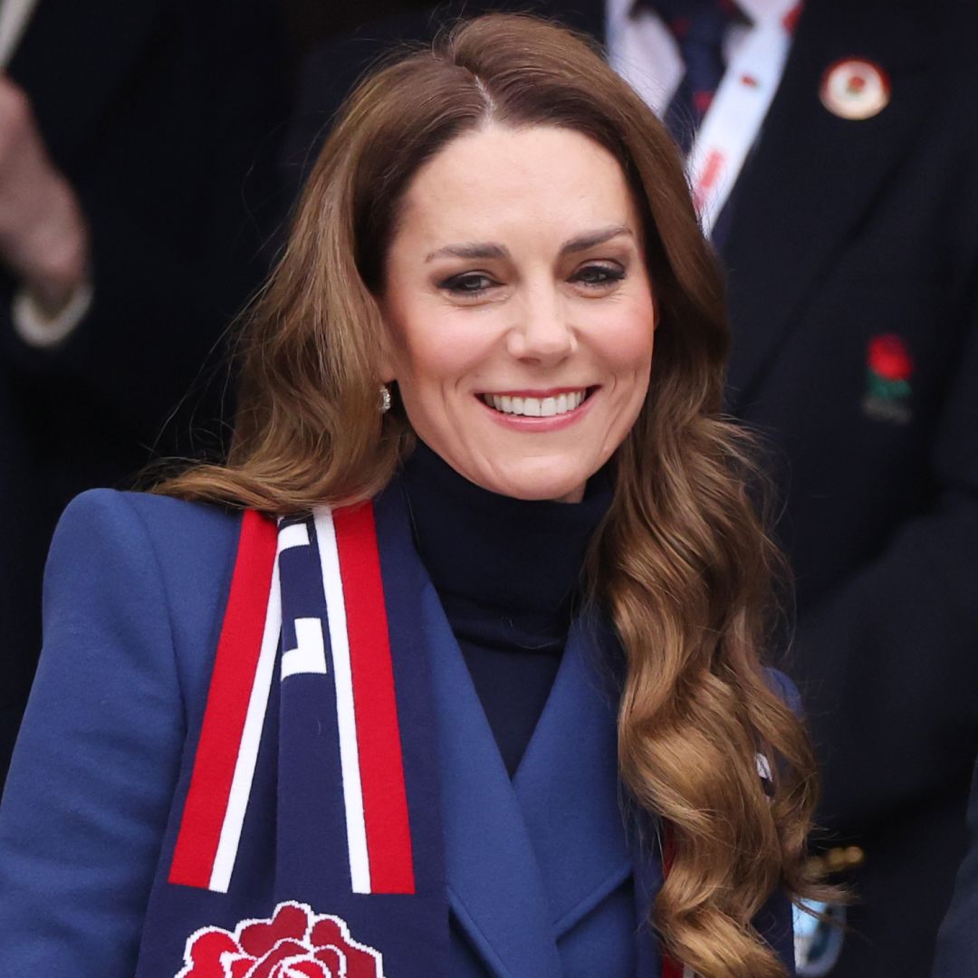 Kate Middleton at the Guinness Six Nations 2026 match between England and Ireland at Allianz Stadium on February 21, 2026