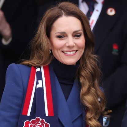 Kate Middleton at the Guinness Six Nations 2026 match between England and Ireland at Allianz Stadium on February 21, 2026