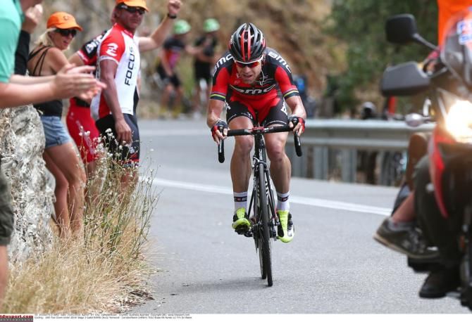 Cadel Evans was too strong for his rivals on stage 3