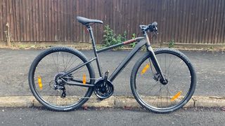 A grey Scott Sub Cross 50 pictured roadside