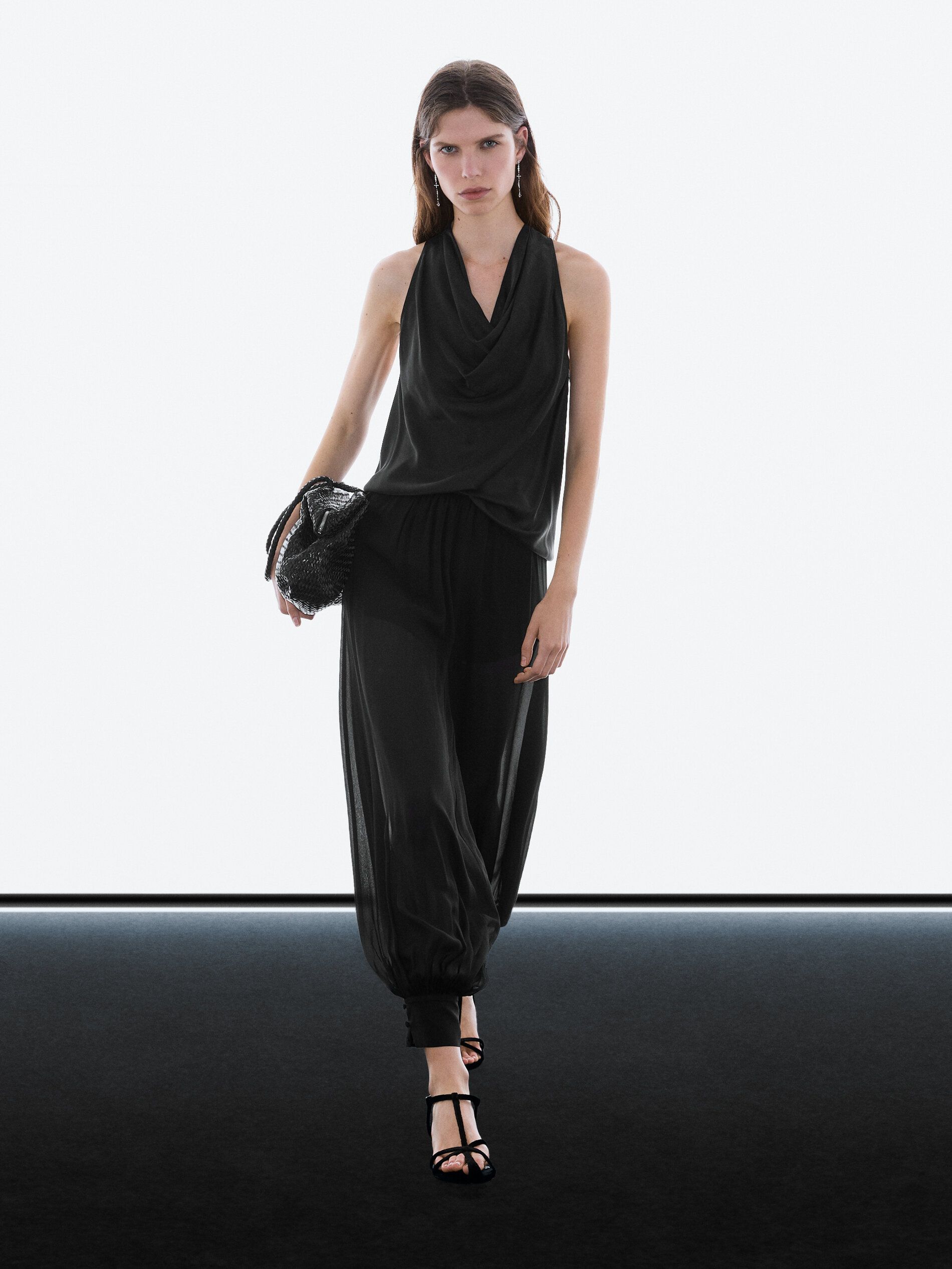 Sarouel Trousers With Button Details