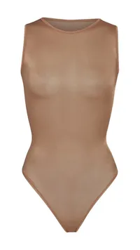Skims, Glissenette Crew Neck Bodysuit ($88, £‌86)