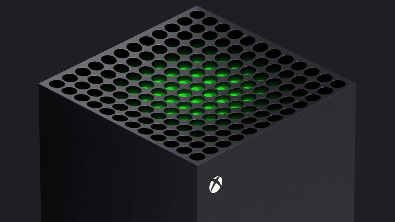 Xbox Series X, вид сверху на консоль