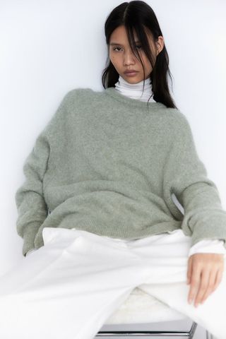 Oversized Alpaca-Blend Jumper