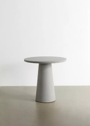Indoor/outdoor pedestal table.