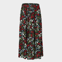 Floral Print Black Button Through Midi Skirt, was £59.50, now £41.65 | Oliver Bonas