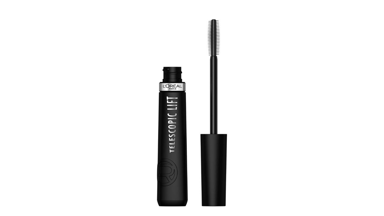 An opened black L'Oreal Telescopic Lift mascara for the best L'Oreal mascara.