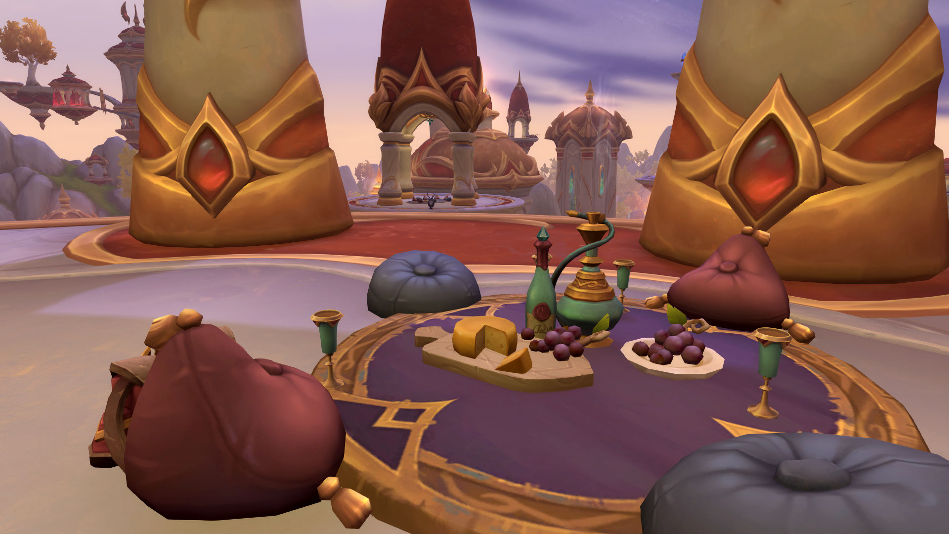 Several zones from the World of Warcraft: Midnight expansion - including sweeping vistas of Silvermoon and the Amani Trolls.