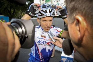 Robbie McEwen after January's Down Under Classic, before misfortune and consequent injury hit his season.