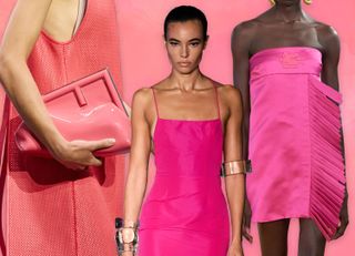 graphic of pink spring 2023 color trends