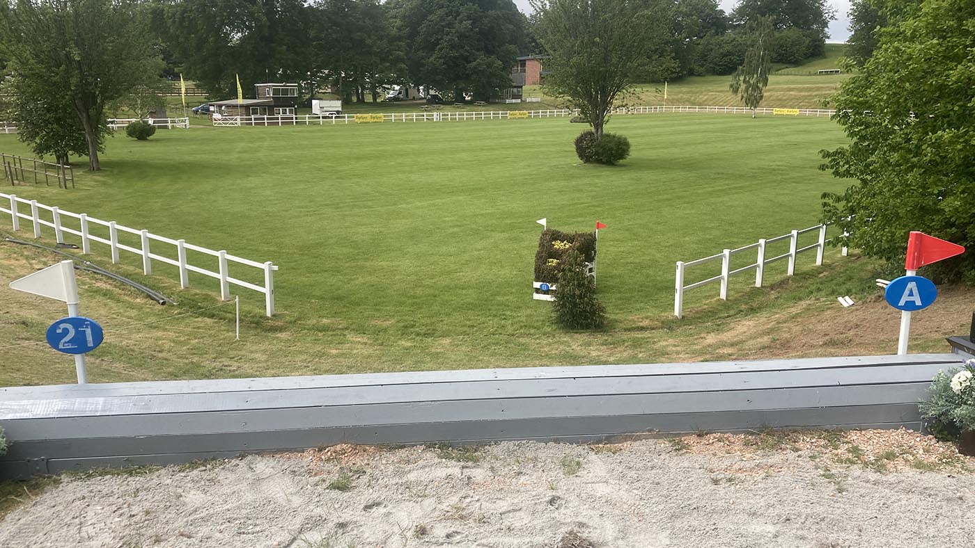 Bicton Horse Trials cross-country course