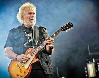 Randy Bachman with a very attractive Gibson Les Paul.