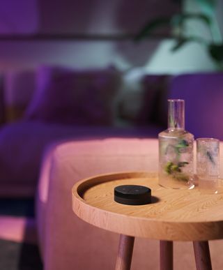a lifestyle shot of the Philips Hue Tap dial switch