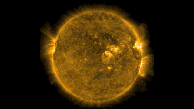 NASA's Solar Dynamics Observatory captured this footage of an X-class solar flare erupting from the surface of the sun on Sept. 10, 2017.
