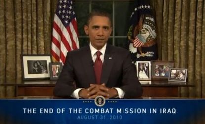 Obama addressed the nation from the Oval Office Tuesday night.