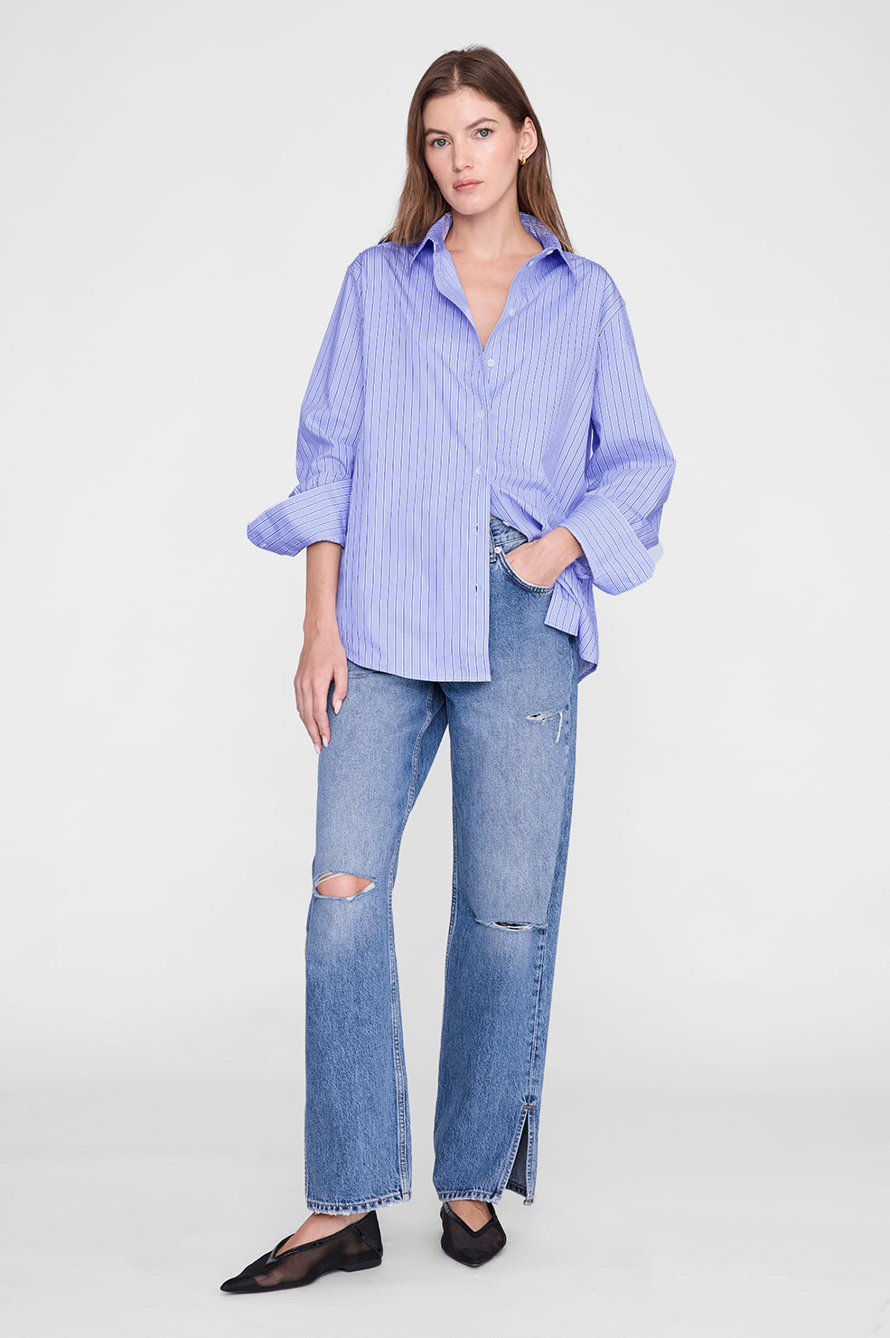 Essie Shirt - Blue Stripe
