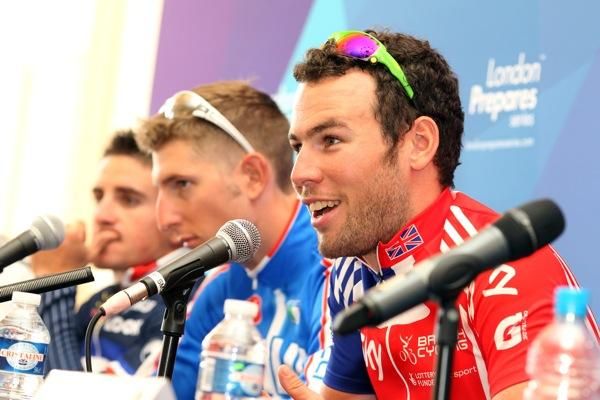 Race winner Mark Cavendish (Great Britain) talks about how the race will be different next year with the extra miles and climbs of Box Hill at the post race press conference