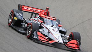 Will Power of Australia (12) driving for Team Penske ahead of the running of the 2024 Indy 500 IndyCar race at Indianapolis 
